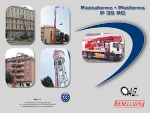 Plataformas elevadoras articuladas remolcables Benelligru P35 RC