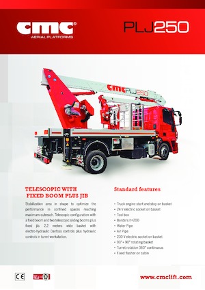 Plataformas elevadoras articuladas remolcables CMC PLJ250