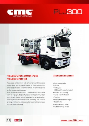 Plataformas elevadoras articuladas remolcables CMC PLJ300