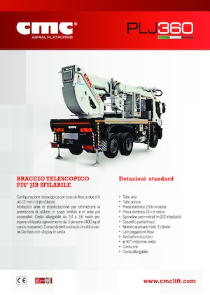 Plataformas elevadoras articuladas remolcables CMC PLJ360