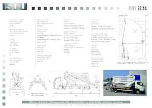 Plataformas elevadoras articuladas remolcables ISOLI PNT 27 14