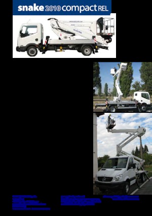Plataformas elevadoras articuladas remolcables Oil & Steel Snake 2010 Compact REL