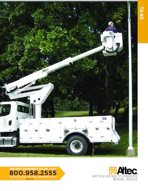 Plataformas elevadoras articuladas remolcables Altec TA40