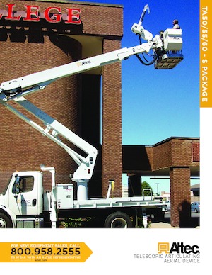 Plataformas elevadoras articuladas remolcables Altec TA50S