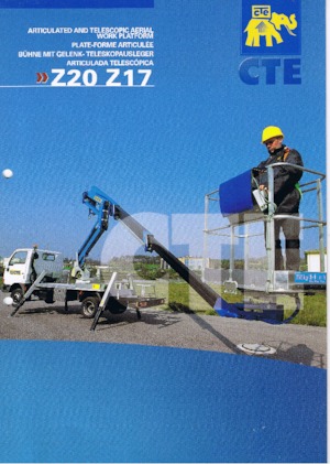 Plataformas elevadoras articuladas remolcables CTE Z 20