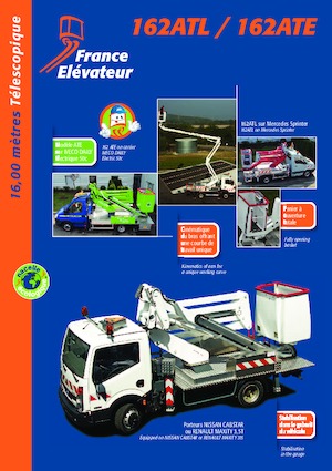 Plataformas telescópicas sobre camión France Elévateur 162ATL