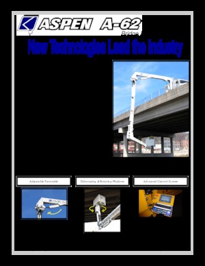 Plataformas elevadoras articuladas remolcables Aspen Aerials  A-62