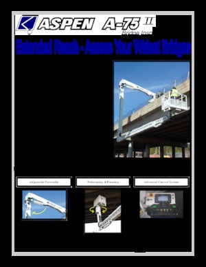 Plataformas elevadoras articuladas remolcables Aspen Aerials  A-75