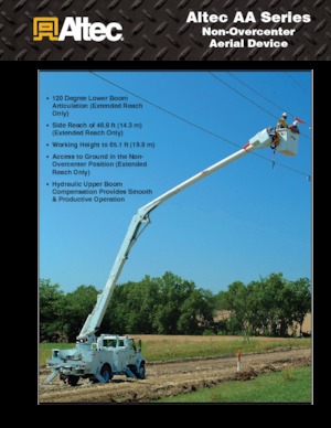 Plataformas elevadoras articuladas remolcables Altec AA55