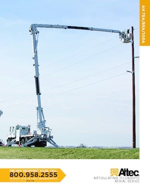 Plataformas elevadoras articuladas remolcables Altec AH100A
