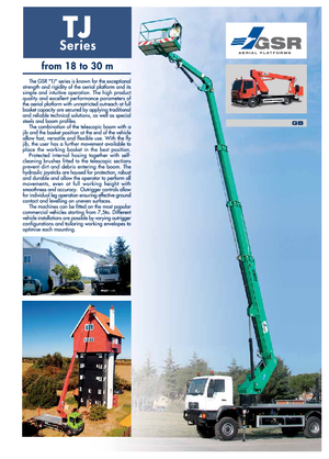 Plataformas elevadoras articuladas remolcables GSR D 300 TJ Comfort