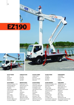 Plataformas elevadoras articuladas remolcables Easy Lift EZ190 