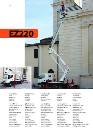 Plataformas elevadoras articuladas remolcables Easy Lift EZ220 