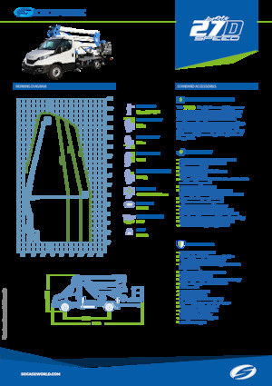 Plataformas elevadoras articuladas sobre camión Socage forSte 27 D 