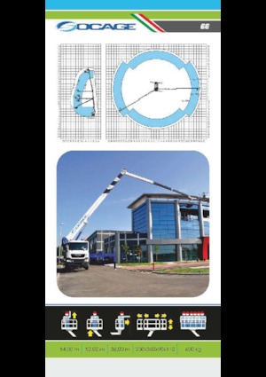 Plataformas telescópicas sobre camión Socage forSte 54 TJJ