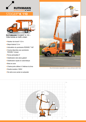 Plataformas elevadoras articuladas remolcables Ruthmann K 110