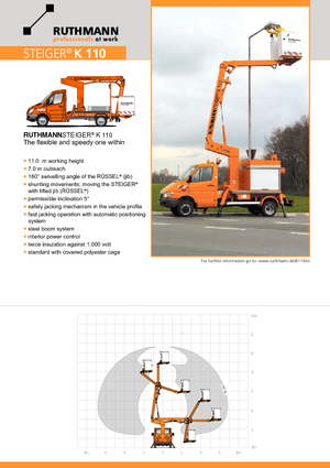 Plataformas elevadoras articuladas remolcables Ruthmann K 110