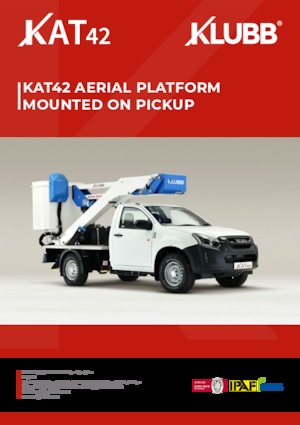 Plataformas elevadoras articuladas remolcables Klubb KAT42