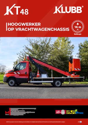 Plataformas elevadoras articuladas remolcables Klubb KT48