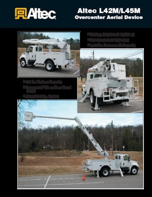 Plataformas elevadoras articuladas remolcables Altec L45M