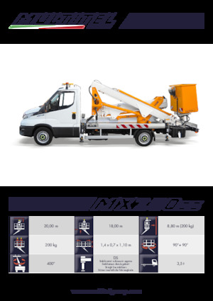 Plataformas elevadoras articuladas remolcables Multitel MX 200 DS