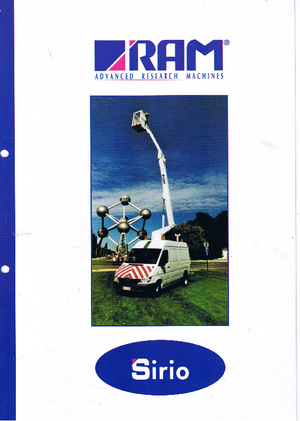 Plataformas elevadoras articuladas remolcables RAM Sirio 110 T