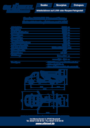 Plataformas elevadoras articuladas remolcables Oil & Steel Snake 2010 H EL