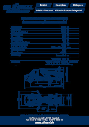 Plataformas elevadoras articuladas remolcables Oil & Steel Snake 2010H Plus