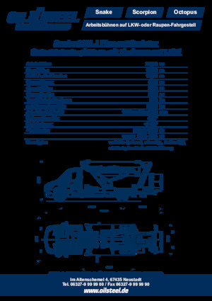 Plataformas elevadoras articuladas remolcables Oil & Steel Snake 2111 J Plus