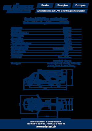 Plataformas elevadoras articuladas remolcables Oil & Steel Snake 2413 Plus