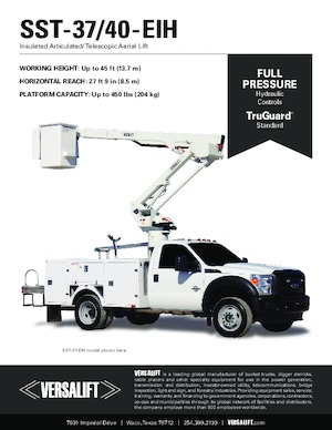 Plataformas elevadoras articuladas remolcables Versalift SST-37-EIH