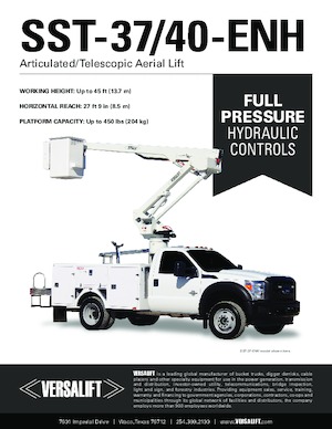 Plataformas elevadoras articuladas remolcables Versalift SST-40-ENH