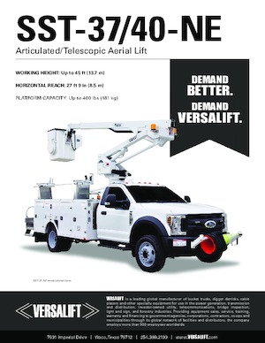 Plataformas elevadoras articuladas remolcables Versalift SST-40-NE