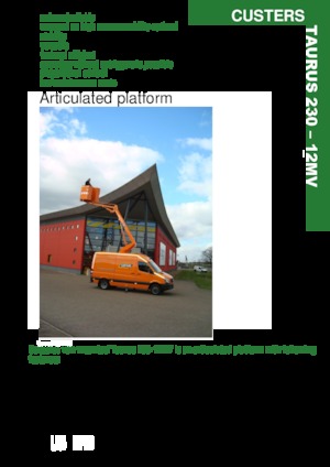 Plataformas elevadoras articuladas remolcables Custers Taurus 230- 12MV