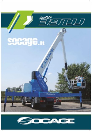 Plataformas elevadoras articuladas remolcables Socage TJJ 39