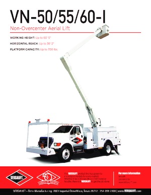 Plataformas elevadoras articuladas remolcables Versalift VN-55-I 