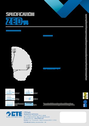 Plataformas elevadoras articuladas remolcables CTE ZED 14