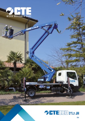 Plataformas elevadoras articuladas remolcables CTE ZED 21.2 JH