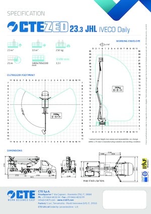 Plataformas elevadoras articuladas remolcables France Elévateur ZED 23.3 JHL