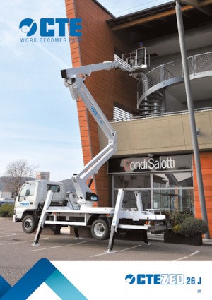 Plataformas elevadoras articuladas remolcables CTE ZED 26 JH