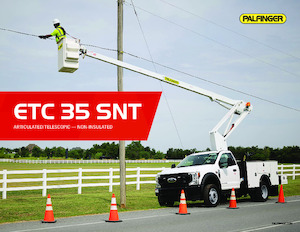 Plataformas elevadoras articuladas sobre camión Palfinger ETC 35 SNT