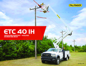 Plataformas elevadoras articuladas sobre camión Palfinger ETC 40 IH