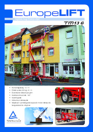 Plataformas elevadoras articuladas sobre camión EuropeLift TM 13 G