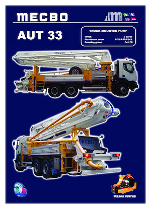Bombas de hormigón para camión Mecbo AUT 33 P6.90
