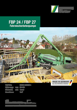 Bombas de hormigón para camión SCHWING-Stetter FBP 27