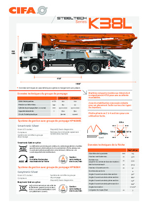 Bombas de hormigón para camión CIFA K38L