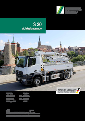 Bombas de hormigón para camión SCHWING-Stetter S 20