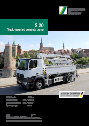 Bombas de hormigón para camión SCHWING-Stetter S 20