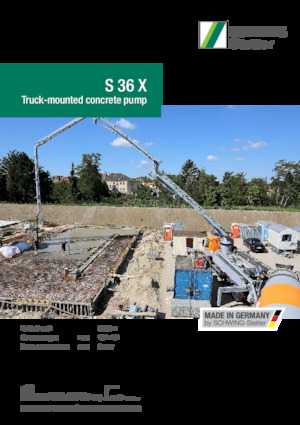 Bombas de hormigón para camión SCHWING-Stetter S 36 X