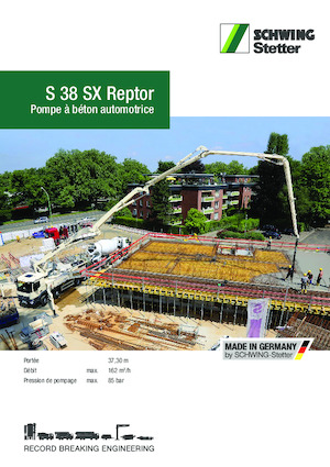 Bombas de hormigón para camión SCHWING-Stetter S 38 SX Reptor